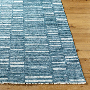 Marseille MLL-2301 9' x 12' Handmade Rug MLL2301-912  Nickel, Medium Grey, Slate Blue, Metallic - Silver, Light Silver Surya