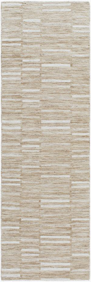 Surya Marseille Handmade 2' X 3' Wool Rug - Timeless Elegance With Fringe Detail For Cozy Living Spaces Beige Wool Mll2302-268