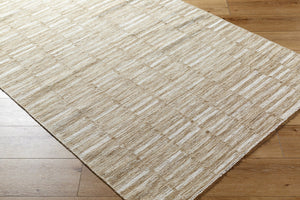 Surya Marseille Handmade 2' X 3' Wool Rug - Timeless Elegance With Fringe Detail For Cozy Living Spaces Beige Wool Mll2302-268