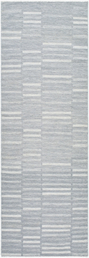 Surya Marseille Handmade 2' X 3' Wool Rug - Timeless Elegance With Fringe Detail For Cozy Living Spaces Slate Gray Wool Mll2305-268