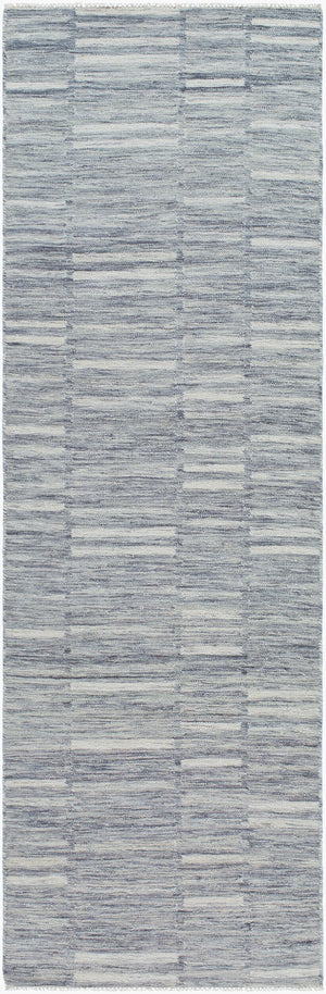 Surya Marseille Handmade 2' X 3' Wool Rug - Timeless Elegance With Fringe Detail For Cozy Living Spaces Slate Gray Wool Mll2306-268