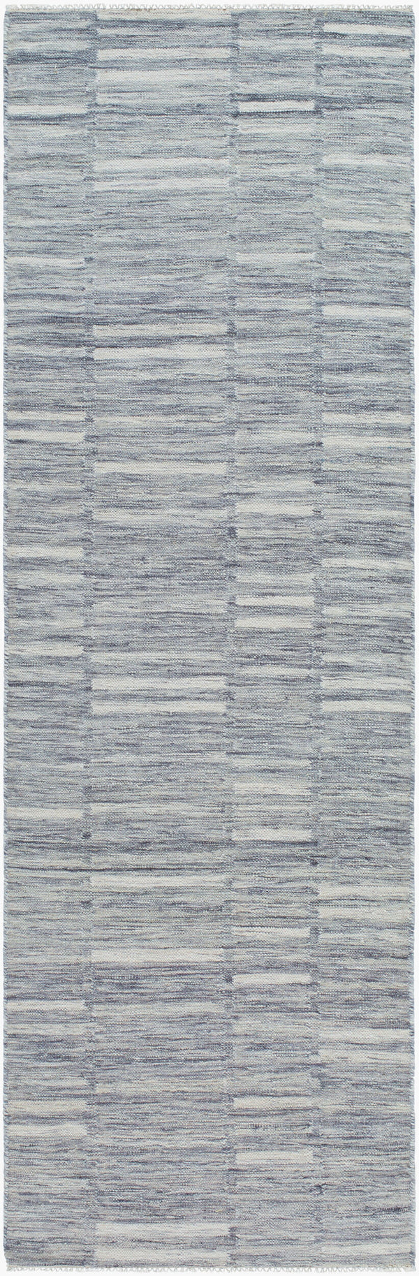 Surya Marseille Handmade 2' X 3' Wool Rug - Timeless Elegance With Fringe Detail For Cozy Living Spaces Slate Gray Wool Mll2306-268