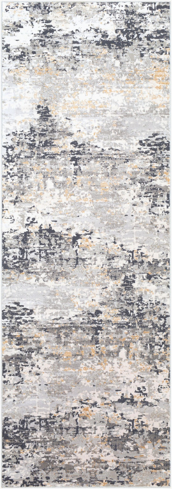 Livabliss Milano Machine Woven Viscose Blend Accent Rug with Lustrous High Low Pile Texture Light Gray, Sla 2'7" x 7'7" MLN2301-2777