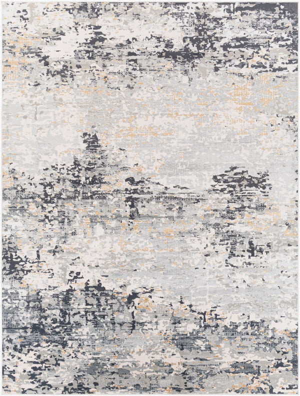 Livabliss Milano Machine Woven Viscose Blend Accent Rug with Lustrous High Low Pile Texture Light Gray, Sla 7'10" x 10'2" MLN2301-710103