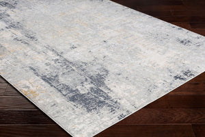 Livabliss Milano Machine Woven Accent Rug Mid-century Polyester Viscose Blend for Entryways Light Gray, Sla 5'3" x 7'3" MLN2304-5373