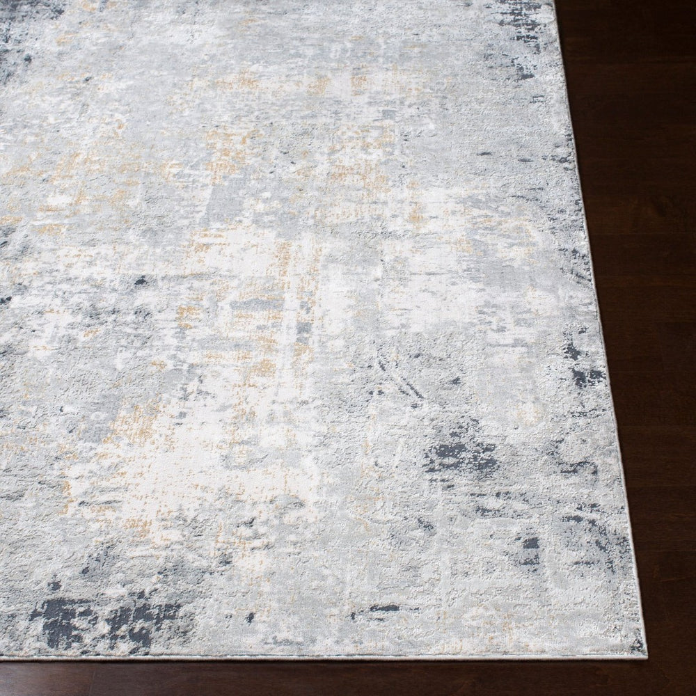 Livabliss Milano Machine Woven Accent Rug Mid-century Polyester Viscose Blend for Entryways Light Gray, Sla 7'10" x 10'2" MLN2304-710103