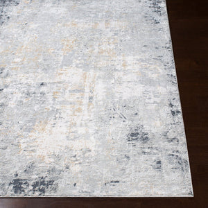 Livabliss Milano Machine Woven Accent Rug Mid-century Polyester Viscose Blend for Entryways Light Gray, Sla 5'3" x 7'3" MLN2304-5373