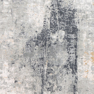 Livabliss Milano Machine Woven Accent Rug Mid-century Polyester Viscose Blend for Entryways Light Gray, Sla 5'3" x 7'3" MLN2304-5373