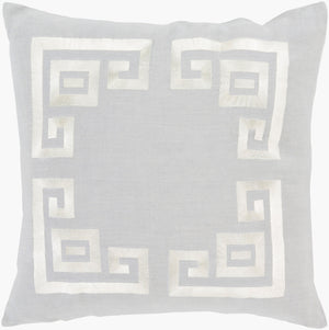 Surya Milo Luxurious 18"L X 18"W Accent Pillow - Elegant Linen Design For Classy Home Decor Comfort Light Beige Linen Mlo001-2222p