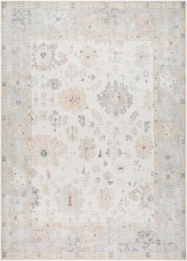 Marlon MLO-2305 9'1" x 12' Machine Woven Rug MLO2305-9112  Taupe, Light Gray, Gray, Tan, Light Brown, Dusty Pink Surya