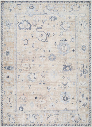 Livabliss Marlon Machine Woven Polyester Accent Rug for Entryways Hallways and Bedside Areas Light Beige, Ta 3'10" x 5'7" MLO2306-31057
