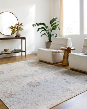 Marlon MLO-2308 9'1" x 12' Machine Woven Rug MLO2308-9112  Light Slate, Gray, Tan, Medium Brown, Dusty Pink Surya