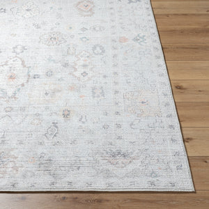Marlon MLO-2308 9'1" x 12' Machine Woven Rug MLO2308-9112  Light Slate, Gray, Tan, Medium Brown, Dusty Pink Surya