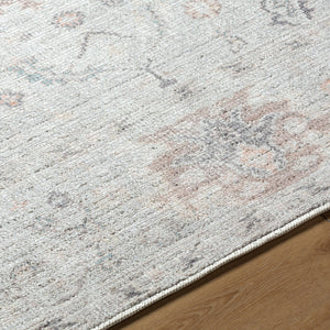 Marlon MLO-2308 9'1" x 12' Machine Woven Rug MLO2308-9112  Light Slate, Gray, Tan, Medium Brown, Dusty Pink Surya