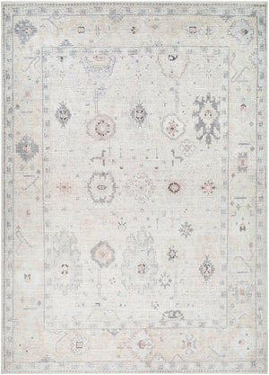 Marlon MLO-2309 9'1" x 12' Machine Woven Rug MLO2309-9112  Light Beige, Light Gray, Gray, Tan, Dusty Pink, Dusty Coral Surya