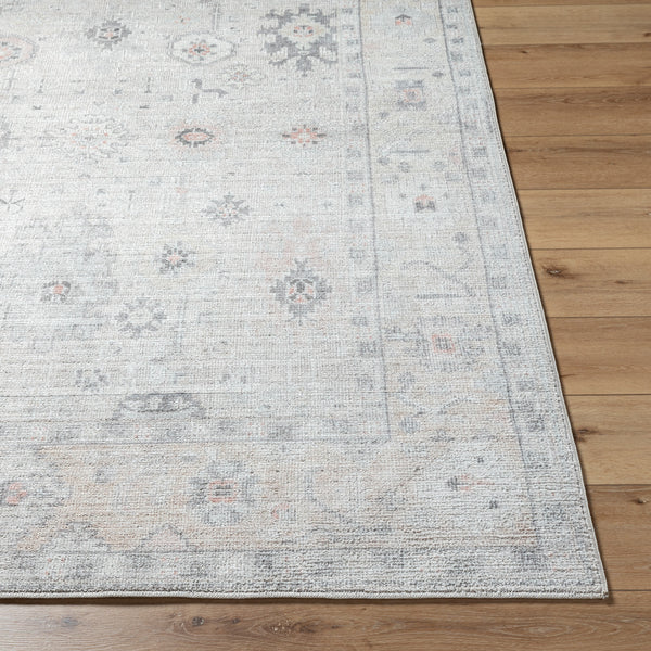 Marlon MLO-2309 9'1" x 12' Machine Woven Rug MLO2309-9112  Light Beige, Light Gray, Gray, Tan, Dusty Pink, Dusty Coral Surya