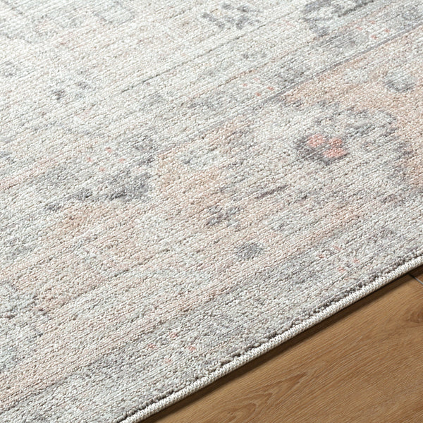 Marlon MLO-2309 9'1" x 12' Machine Woven Rug MLO2309-9112  Light Beige, Light Gray, Gray, Tan, Dusty Pink, Dusty Coral Surya