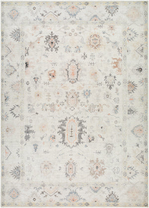 Marlon MLO-2310 9'1" x 12' Machine Woven Rug MLO2310-9112  Light Silver, Sterling Grey Surya