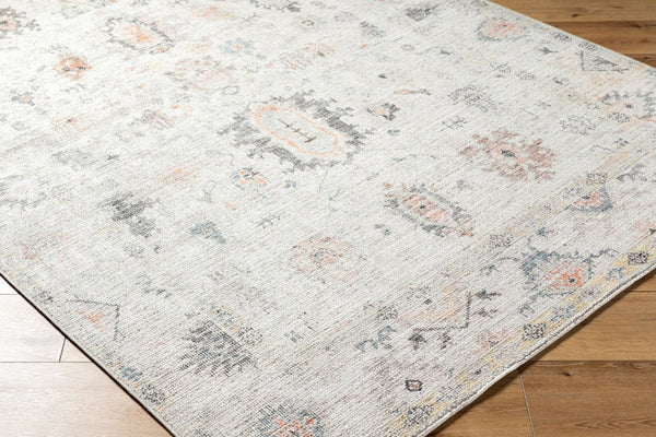Livabliss Marlon Geometric Machine Woven Polyester Accent Rug for Entryway Bedroom or Bath Light Gray, Cha 2'1" x 3'9" MLO2310-2745