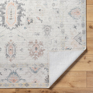 Marlon MLO-2310 9'1" x 12' Machine Woven Rug MLO2310-9112  Light Silver, Sterling Grey Surya