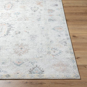 Marlon MLO-2310 9'1" x 12' Machine Woven Rug MLO2310-9112  Light Silver, Sterling Grey Surya