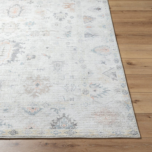 Livabliss Marlon Geometric Machine Woven Polyester Accent Rug for Entryway Bedroom or Bath Light Gray, Cha 2'1" x 3'9" MLO2310-2745