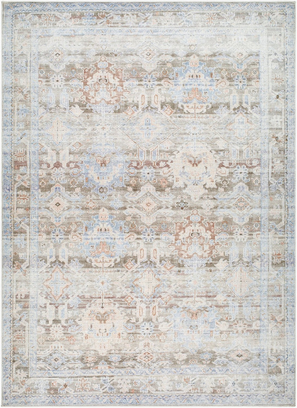 Livabliss Marlon Machine Woven Polyester Accent Rug Soft Medium Pile for Entryway or Bedside Olive, Light Ol 9'1" x 12' MLO2312-9112