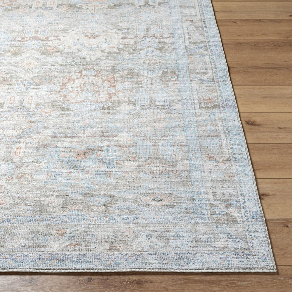 Livabliss Marlon Machine Woven Polyester Accent Rug Soft Medium Pile for Entryway or Bedside Olive, Light Ol 9'1" x 12' MLO2312-9112