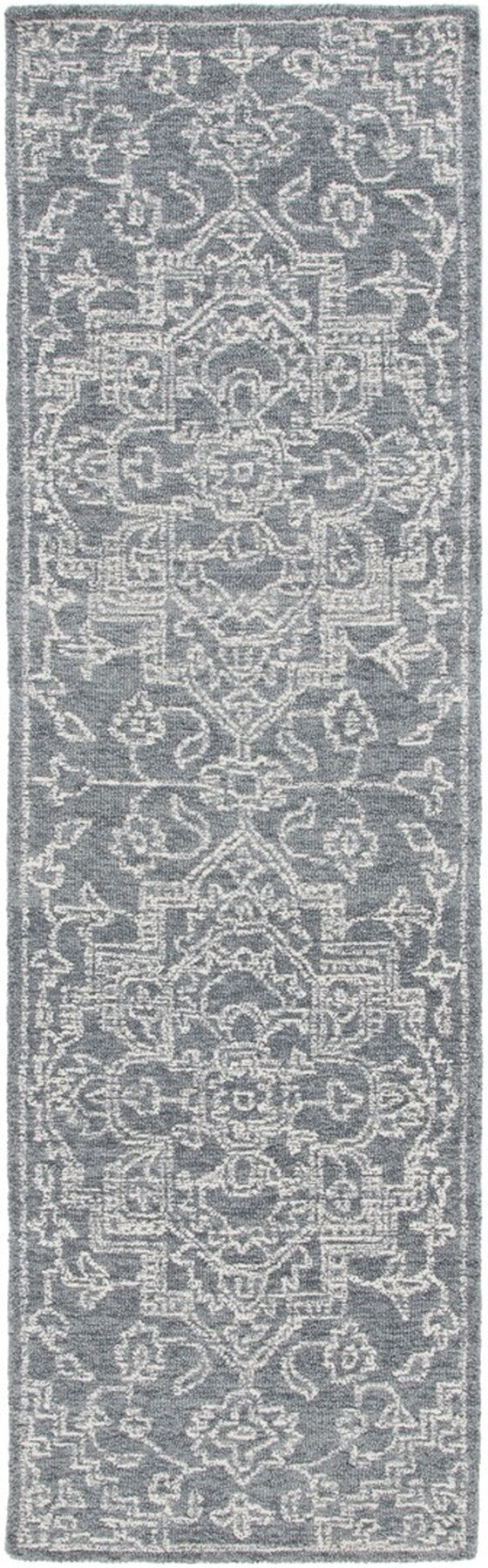 Safavieh Micro-Loop 425 Tufted 80% Wool 20% Cotton Traditional Rug Grey / Ivory MLP425G-8
