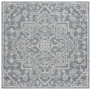 Safavieh Micro-Loop 425 Tufted 80% Wool 20% Cotton Traditional Rug Grey / Ivory MLP425G-8
