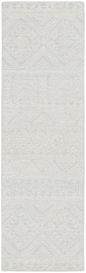 Safavieh Micro-Loop 426 Tufted 80% Wool 20% Cotton Traditional Rug Light Grey / Ivory MLP426F-8