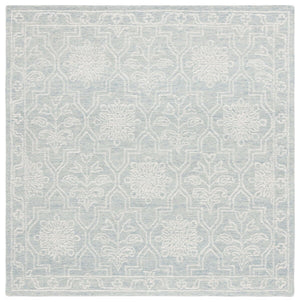 Safavieh Micro-Loop 429 Tufted 80% Wool 20% Cotton Traditional Rug Light Grey / Ivory MLP429F-8