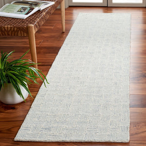 Safavieh Micro-Loop 537 Hand Tufted Modern Rug Ivory / Grey MLP537A-8