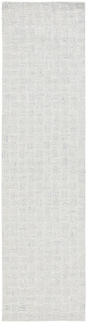 Safavieh Micro-Loop 537 Hand Tufted Modern Rug Ivory / Grey MLP537A-8