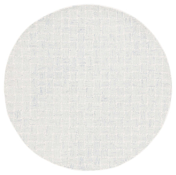 Safavieh Micro-Loop 537 Hand Tufted Modern Rug Ivory / Grey MLP537A-8