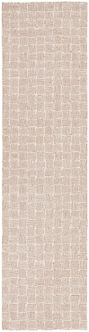 Safavieh Micro-Loop 537 Hand Tufted Modern Rug Light Gold / Ivory MLP537D-8