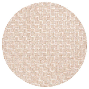 Safavieh Micro-Loop 537 Hand Tufted Modern Rug Light Gold / Ivory MLP537D-8