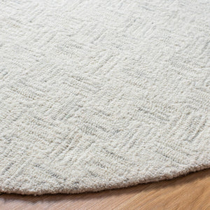 Safavieh Micro-Loop 537 Hand Tufted Contemporary Rug Light Grey / Ivory MLP537F-7SQ