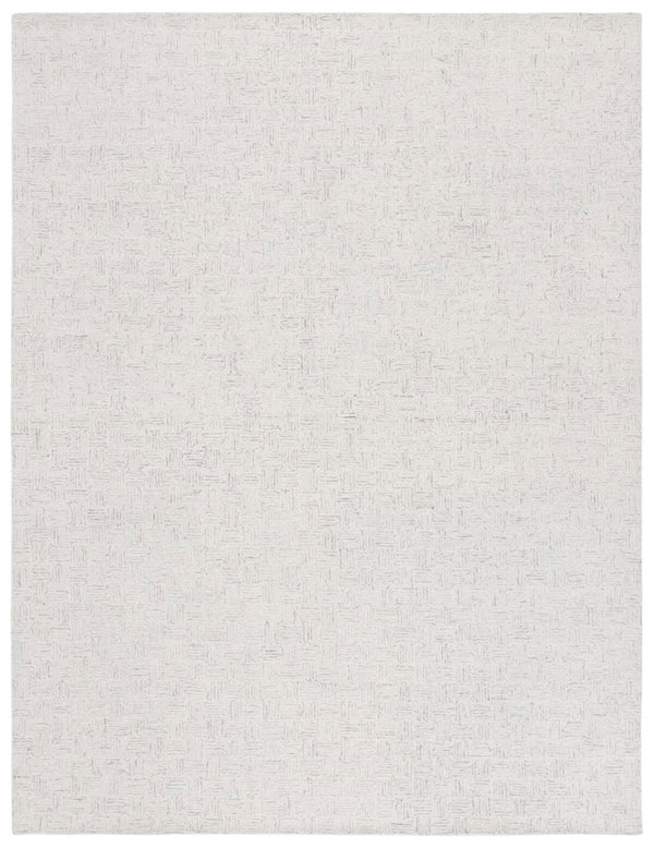 Safavieh Micro-Loop 537 Hand Tufted Contemporary Rug Light Grey / Ivory MLP537F-7SQ