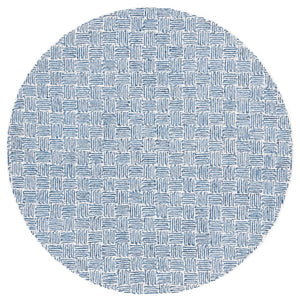 Safavieh Micro-Loop 537 Hand Tufted Modern Rug Navy / Ivory MLP537N-8