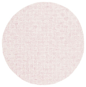 Safavieh Micro-Loop 537 Hand Tufted Modern Rug Pink / Ivory MLP537U-8