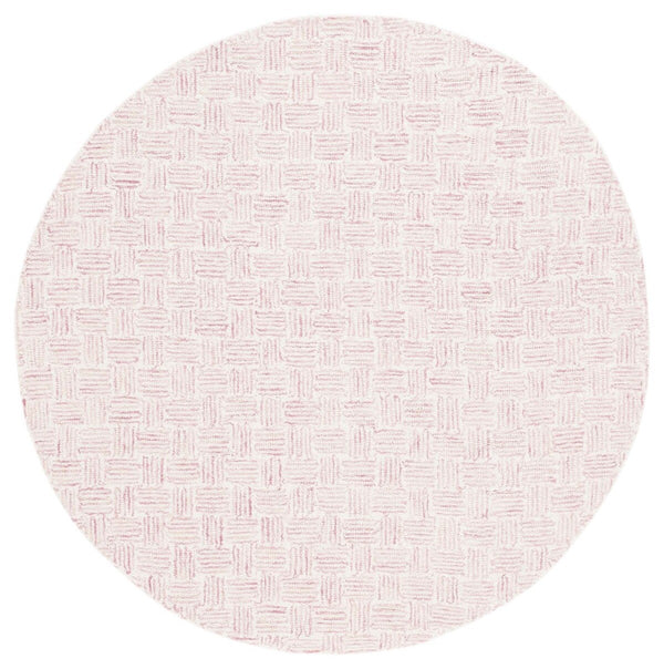 Safavieh Micro-Loop 537 Hand Tufted Modern Rug Pink / Ivory MLP537U-8