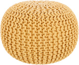 Malmo MLPF-002 14"H x 20"W x 20"D Pouf MLPF-002 Livabliss Surya