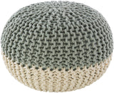 Malmo MLPF-014 14"H x 20"W x 20"D Pouf MLPF014-202014 Livabliss Surya