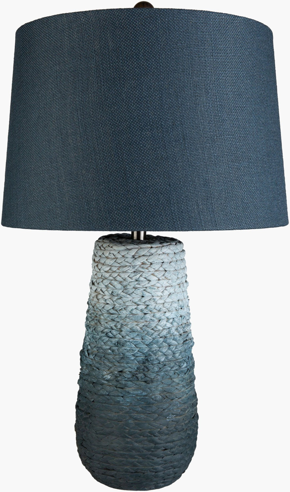 Livabliss Mallory Burlap and Jute Shade Table Lamp with Metal Base for Warm Ambient Glow MLR-001