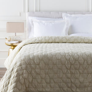Surya Melissa Quilt - Premium Indian Cotton, Cozy Cottage Style, Machine Washable & Durable Comfort 68"X86" Light Gray Cotton,Cotton Mls1005-t