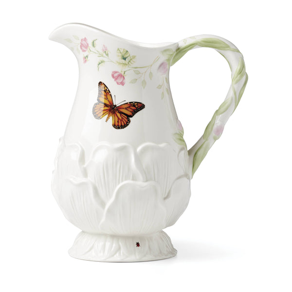 Lenox Butterfly Meadow Floral Pitcher Multi, WHITE PORCELAIN 897163