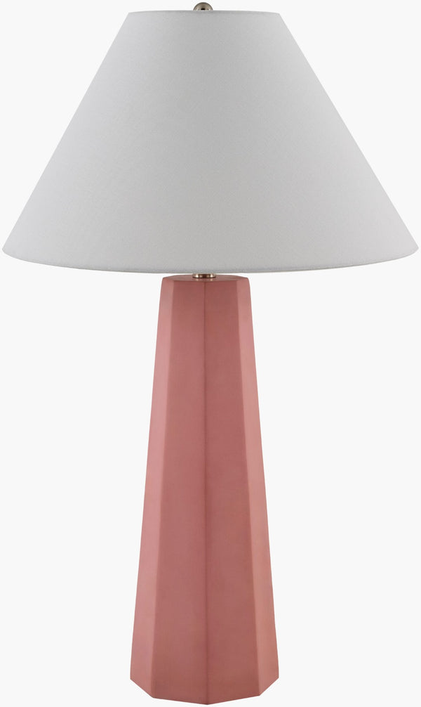 Livabliss Millau Cement Base Table Lamp with Linen Shade for Industrial Living Room Decor MLU-002