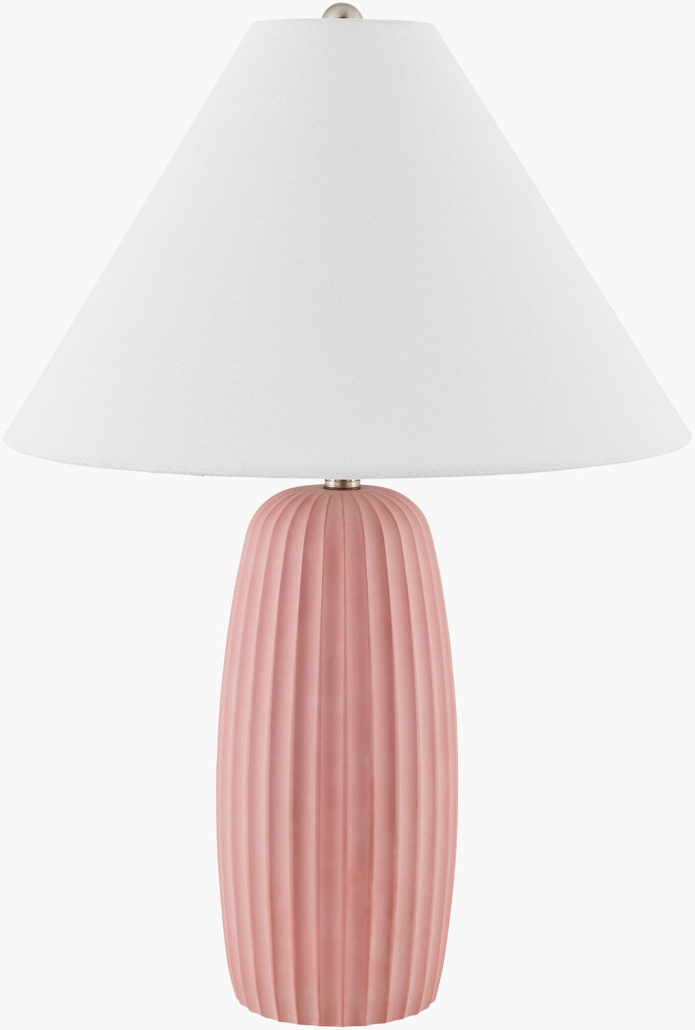 Livabliss Millau Cast Cement Table Lamp with Linen Shade for Industrial or Rustic Living Spaces MLU-006