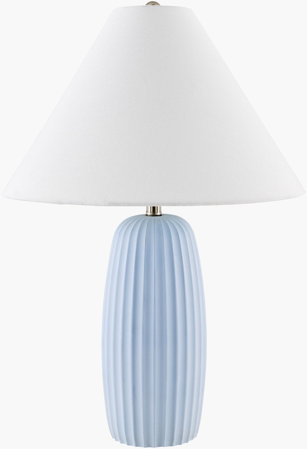 Livabliss Millau Cement Body Table Lamp with Linen Shade for Industrial Rustic Living Spaces MLU-007